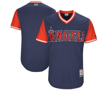 Men's Los Angeles Angels Majestic Navy 2017 Players Weekend Authentic Team Jersey