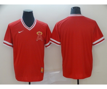 Men's Los Angeles Angels of Anaheim Blank Red Throwback Jersey