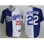 Los Angeles Dodgers #22 Clayton Kershaw Blue/White Two Tone Jersey