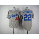 Los Angeles Dodgers #22 Clayton Kershaw Gray Jersey