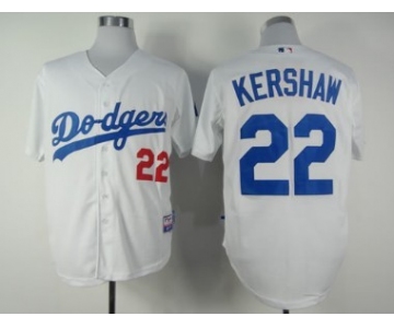 Los Angeles Dodgers #22 Clayton Kershaw White Kids Jersey