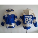 Men's Los Angeles Dodgers #22 Clayton Kershaw Blue Alternate MLB Hoodie