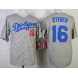 Los Angeles Dodgers #16 Andre Ethier 2014 Gray Jersey