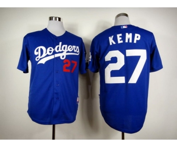 Los Angeles Dodgers #27 Matt Kemp Blue Jersey