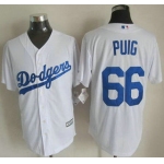 Los Angeles Dodgers #66 Yasiel Puig 2015 White Jersey