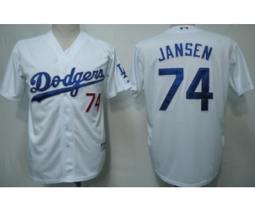 Los Angeles Dodgers #74 Kenley Jansen White Jersey