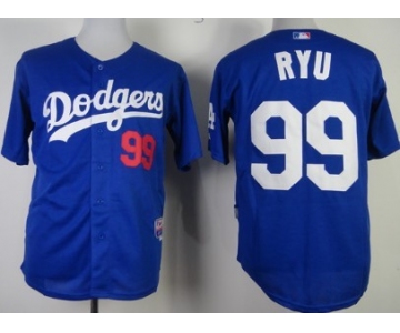 Los Angeles Dodgers #99 Hyun-Jin Ryu Blue Jersey