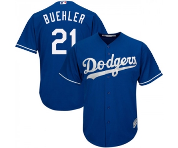 Men's Los Angeles Dodgers #21 Walker Buehler Player Replica Royal Cool Base Alternate Jersey
