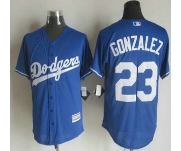 Men's Los Angeles Dodgers #23 Adrian Gonzalez Alternate Blue 2015 MLB Cool Base Jersey