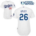 Men's Los Angeles Dodgers #26 Chase Utley Home White MLB Cool Base Jersey