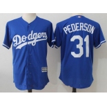 Men's Los Angeles Dodgers #31 Joc Pederson Royal Blue Stitched MLB Majestic Cool Base Jersey