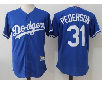 Men's Los Angeles Dodgers #31 Joc Pederson Royal Blue Stitched MLB Majestic Cool Base Jersey