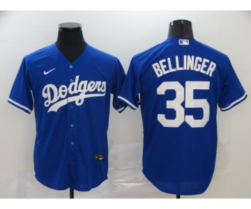 Men's Los Angeles Dodgers #35 Cody Bellinger Blue Stitched MLB Cool Base Nike Jersey