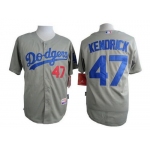 Men's Los Angeles Dodgers #47 Howie Kendrick 2014 Gray Jersey
