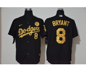 Men's Los Angeles Dodgers #8 Kobe Bryant Black Camo Fashion Stitched MLB Cool Base Nike Jersey