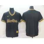 Men Miami Marlins Blank Black gold Game Nike 2022 MLB Jersey