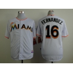 Miami Marlins #16 Jose Fernandez White Jersey
