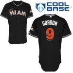 Miami Marlins #9 Dee Gordon Black Jersey