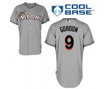 Miami Marlins #9 Dee Gordon Gray Jersey