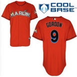 Miami Marlins #9 Dee Gordon Orange Jersey