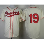 Milwaukee Brewers #19 Robin Yount 1948 Cream With Red Jersey