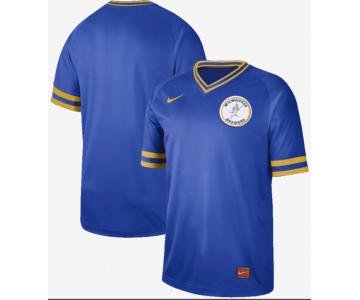 Brewers Blank Royal Authentic Cooperstown Collection Stitched Baseball Jersey