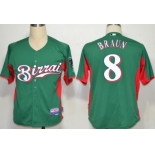 Milwaukee Brewers #8 Ryan Braun Green Jersey