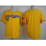 Milwaukee Brewers Blank Yellow Jersey