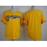 Milwaukee Brewers Blank Yellow Jersey