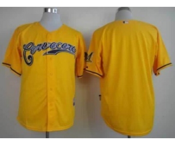 Milwaukee Brewers Blank Yellow Jersey