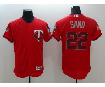 Men Minnesota Twins 22 Sano Red Elite Independent Edition 2021 MLB Jerseys