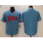 Men Minnesota Twins Blank Light blue Game Nike MLB Jerseys