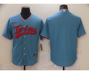 Men Minnesota Twins Blank Light blue Game Nike MLB Jerseys