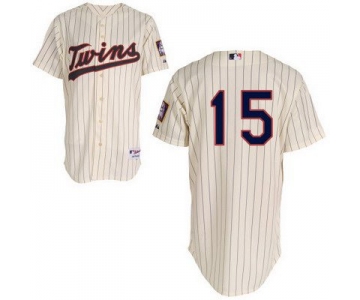 Men's Minnesota Twins #15 Glen Perkins Cream Jersey