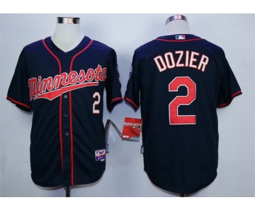 Men's Minnesota Twins #2 Brian Dozier Blue Cool Base Jersey