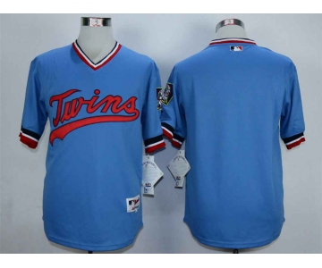 Men's Minnesota Twins Blank Blue Cooperstown Jersey