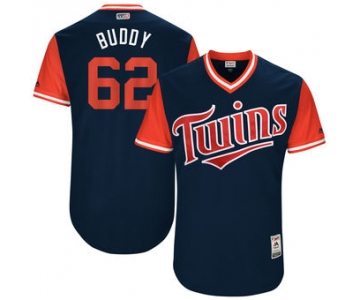 Men's Minnesota Twins Buddy Boshers Buddy Majestic Navy 2017 Players Weekend Authentic Jersey