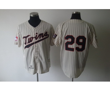 Minnesota Twins #29 Rod Carew 1969 Cream Throwback Jersey