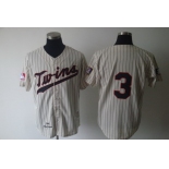 Minnesota Twins #3 Harmon Killebrew 1969 Cream Throwback Jersey
