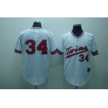 Minnesota Twins #34 Kirby Puckett 1984 White Throwback Jersey