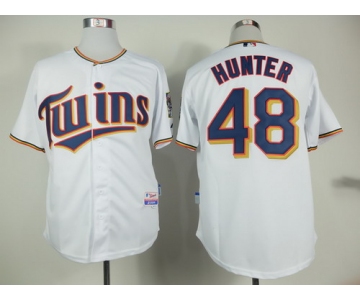 Minnesota Twins #48 Torii Hunter 2015 White Jersey