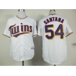 Minnesota Twins #54 Ervin Santana 2015 White Jersey