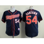 Minnesota Twins #54 Ervin Santana Navy Blue Jersey