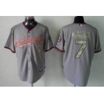 Minnesota Twins #7 Joe Mauer Gray With Camo Jersey