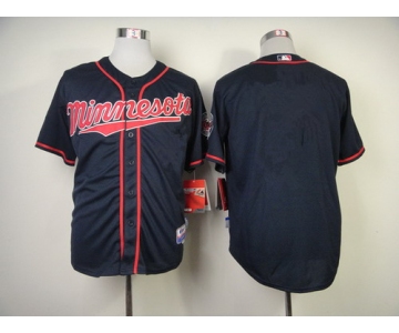 Minnesota Twins Blank Navy Blue Jersey