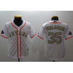 Astros #35 Justin Verlander White 2018 Gold Program Cool Base Stitched Youth Baseball Jersey