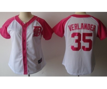 Detroit Tigers #35 Justin Verlander 2012 Fashion Womens by Majestic Athletic Jersey