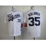 Detroit Tigers #35 Justin Verlander 2013 White Jersey