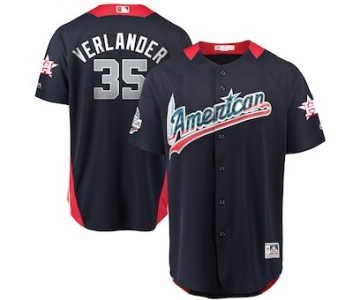 Men's American League #35 Justin Verlander Majestic Navy 2018 MLB All-Star Game Home Run Derby Player Jersey