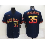 Men's Houston Astros #35 Justin Verlander 2022 Navy Cool Base Stitched Jersey